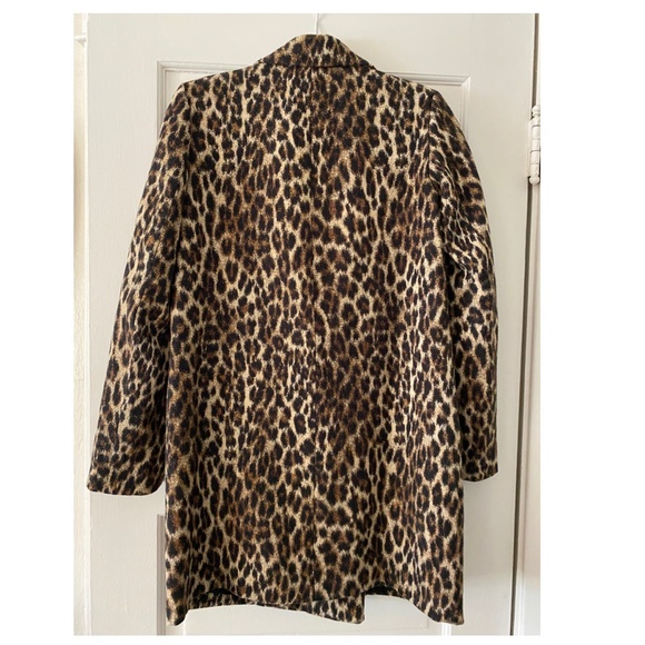 ZARA Leopard Print Jacquard Coat. NWT. Size XS. - Picture 7 of 9